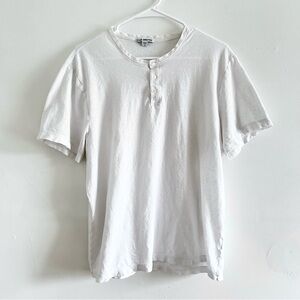 James Perse Classic White Short Sleeve Tee